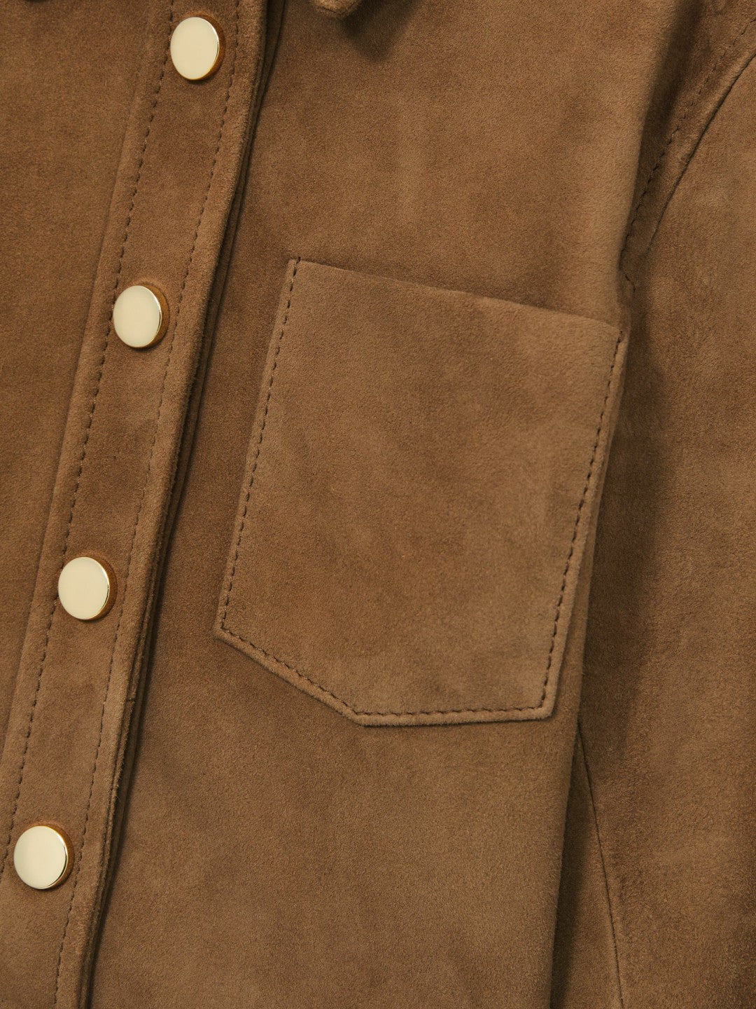 Reiss 9-13 yrs Suede Cropped Jacket in Tan