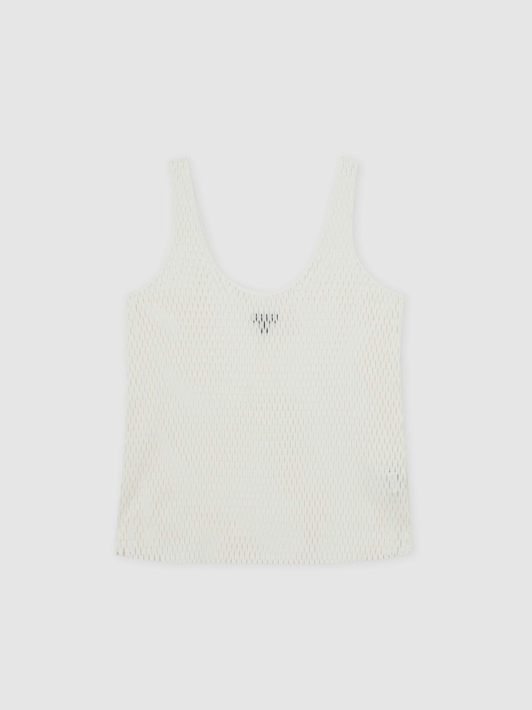 Reiss Atelier Laser-Cut Vest Top in Cream