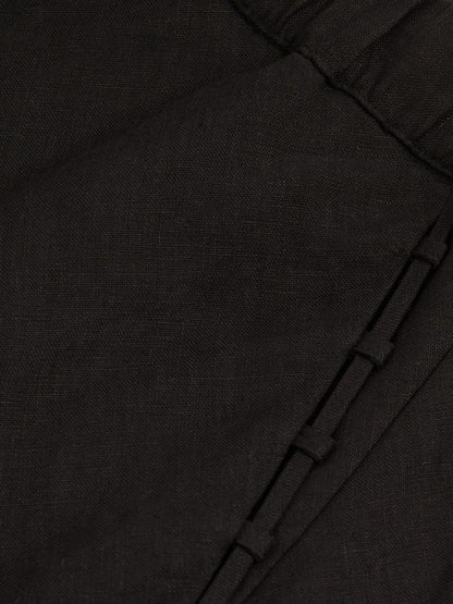 Reiss Slip Midi Skirt in Black