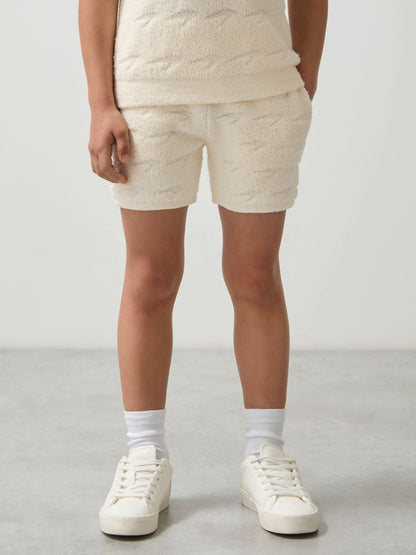 Reiss 3-9 yrs McLaren F1 Team Speedmark Terry Shorts in White