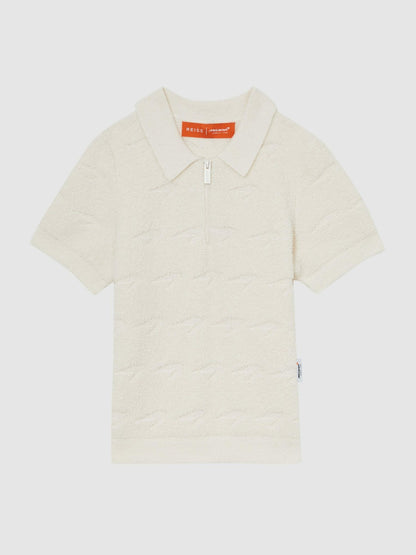 Reiss 9-13 yrs McLaren F1 Team Speedmark Polo Shirt in White