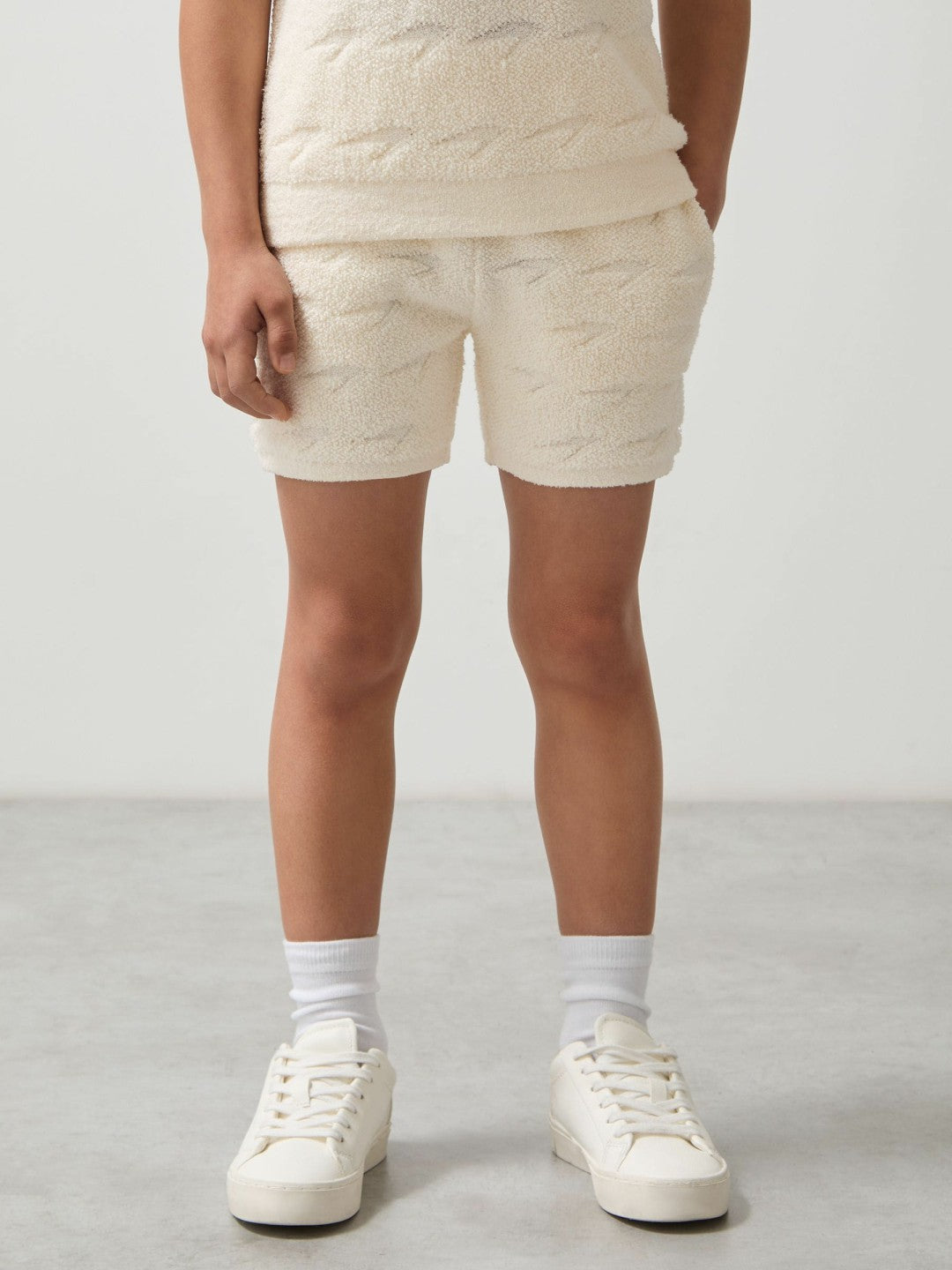 Reiss 9-13 yrs McLaren F1 Team Speedmark Terry Shorts in White