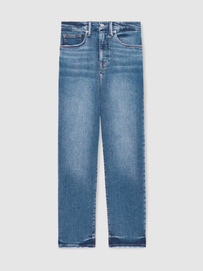 Reiss Straight Compression Jeans in Indigo Blue