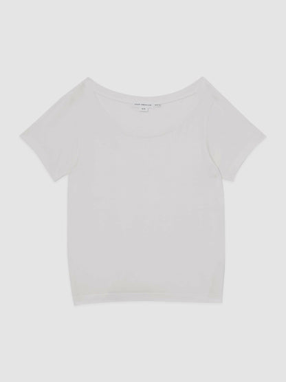 Reiss Short Sleeve T-Shirt in Cream