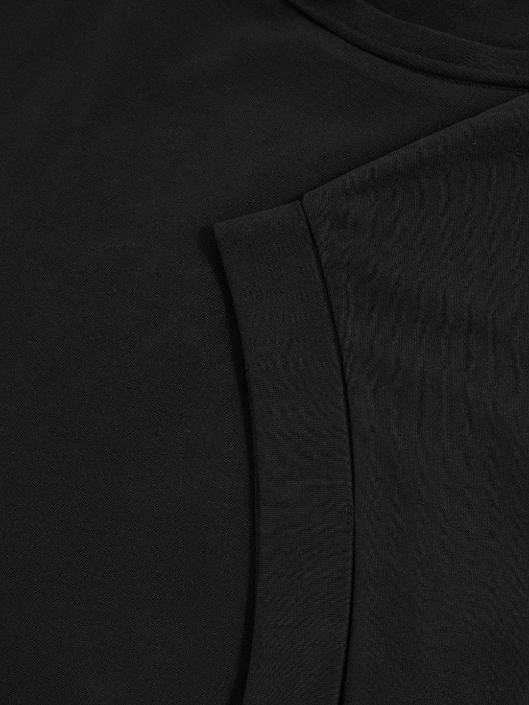 Reiss Brushed-Cotton Crew-Neck T-Shirt in Black