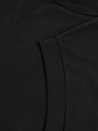 Reiss Brushed-Cotton Crew-Neck T-Shirt in Black