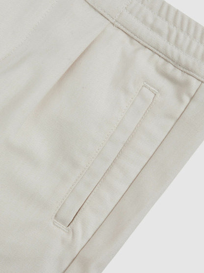 Reiss 3-9 yrs Relaxed Drawstring Shorts in Off White