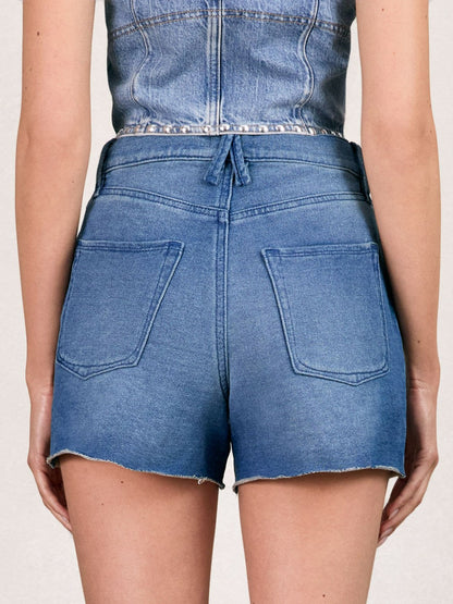 Reiss 100% Cotton Shorts in Indigo Blue