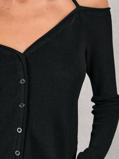 Reiss 100% Cotton Jumper in Black