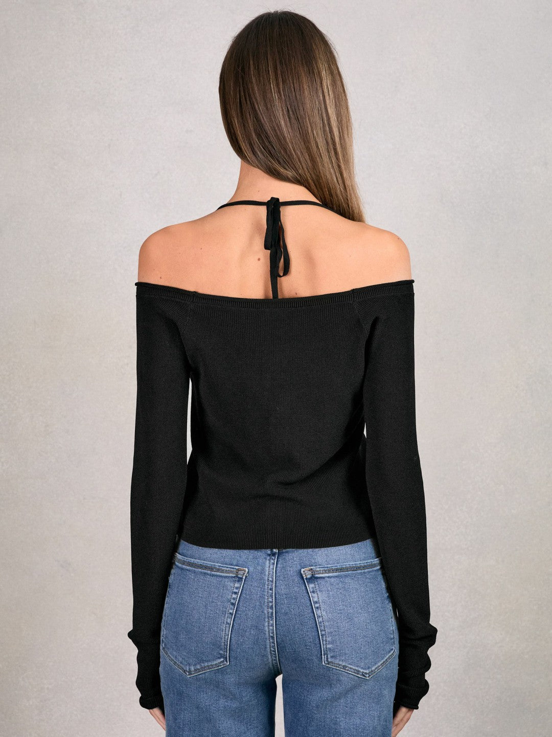Reiss 100% Cotton Jumper in Black