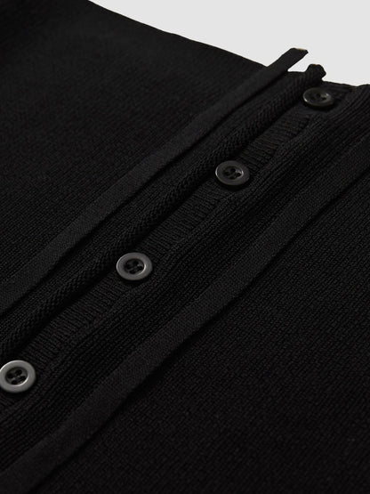 Reiss 100% Cotton Jumper in Black