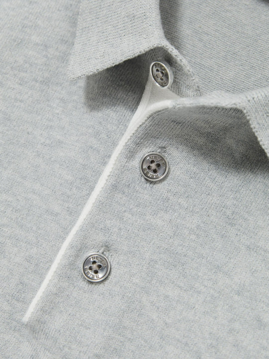 Reiss 9-13 yrs Contrast Placket Polo Shirt With Cotton in Washed Sage