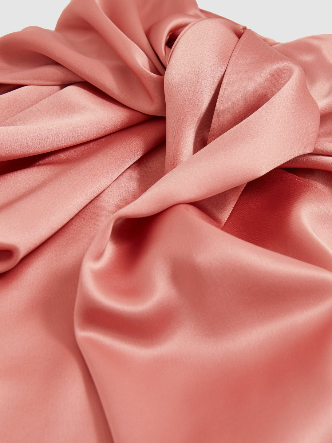 Reiss Petite Satin Cape Maxi Dress in Pink