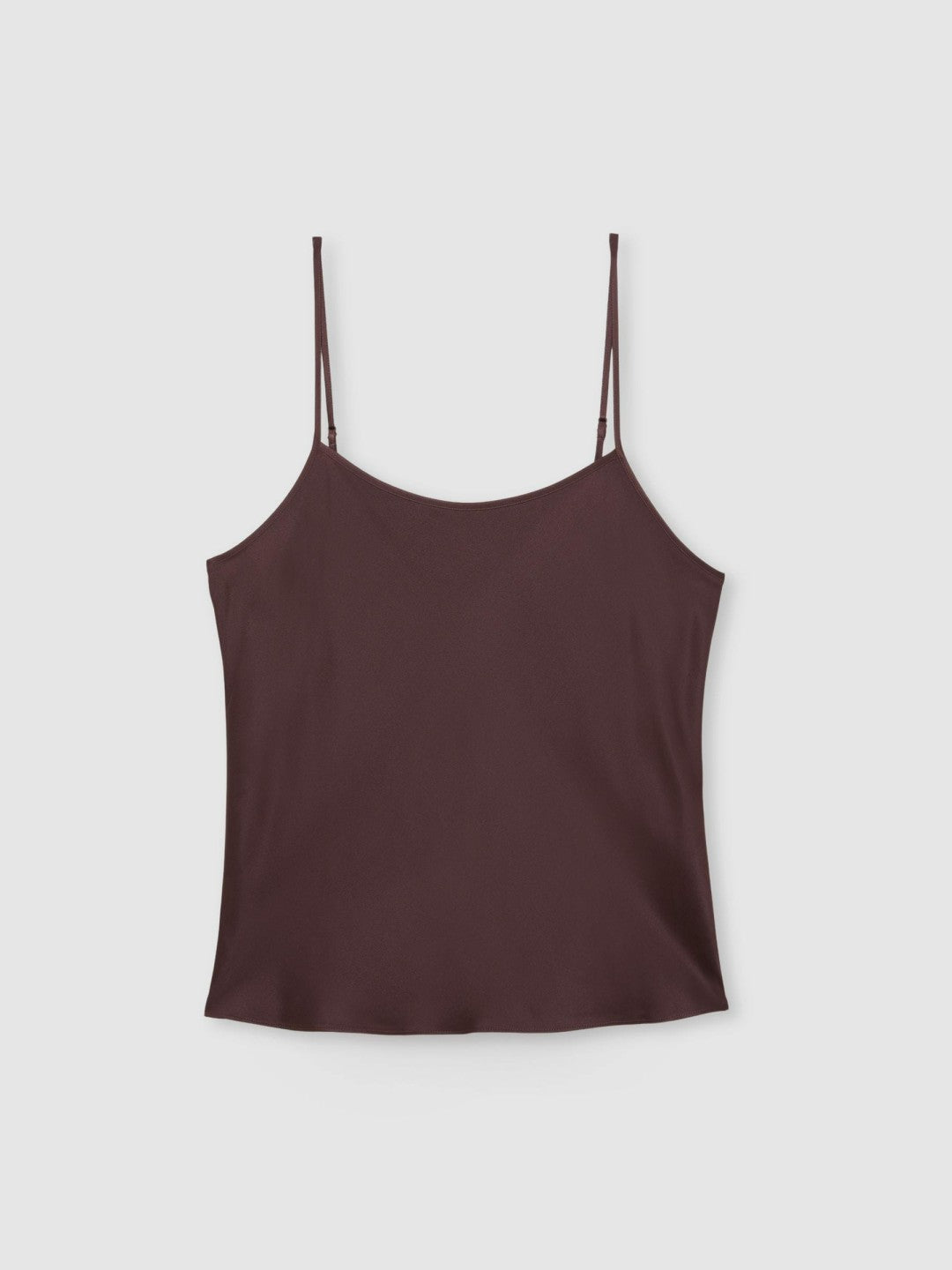 Reiss Silk Cami Top in Burgundy