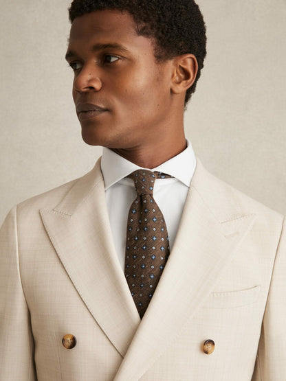 Reiss Slim Fit Cotton-Twill Two-Fold Shirt Slim-Fit in White