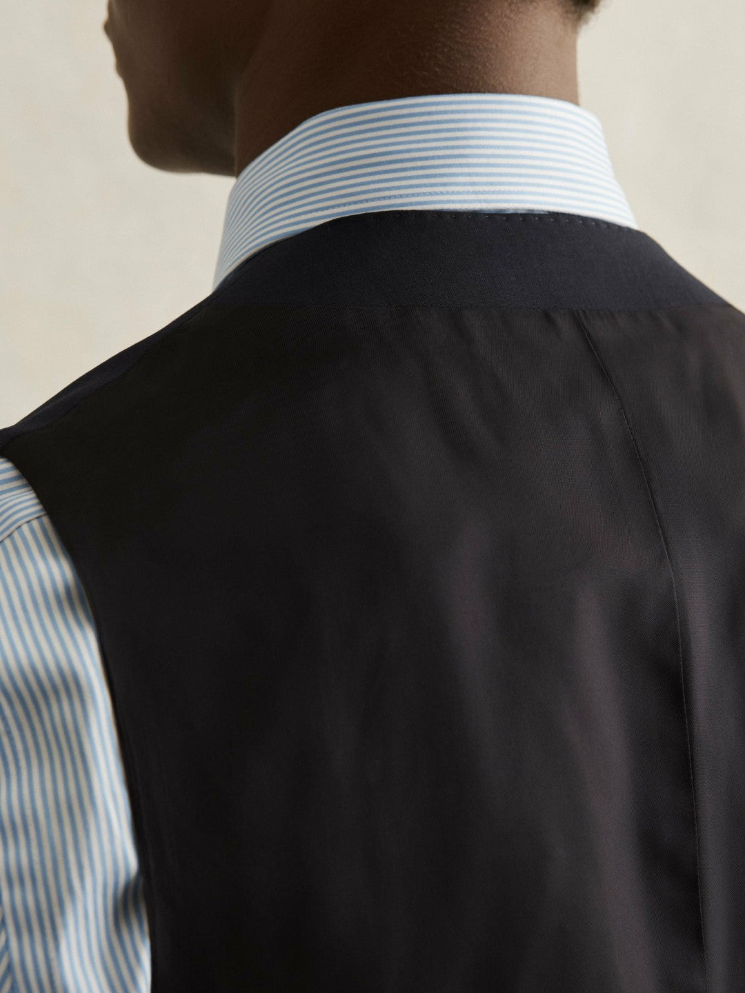 Reiss Wool-Blend Slim-Fit Waistcoat in Navy