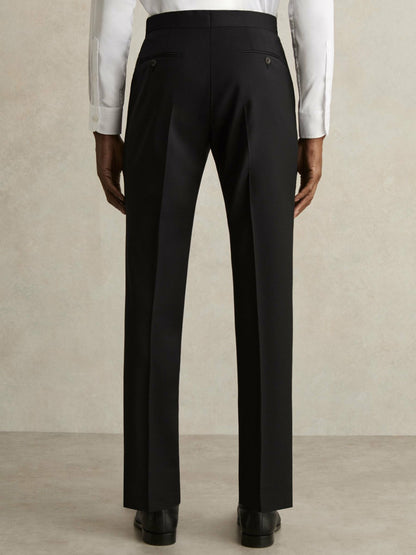 Reiss Slim-Fit Wool-Blend Suit Trousers in Black