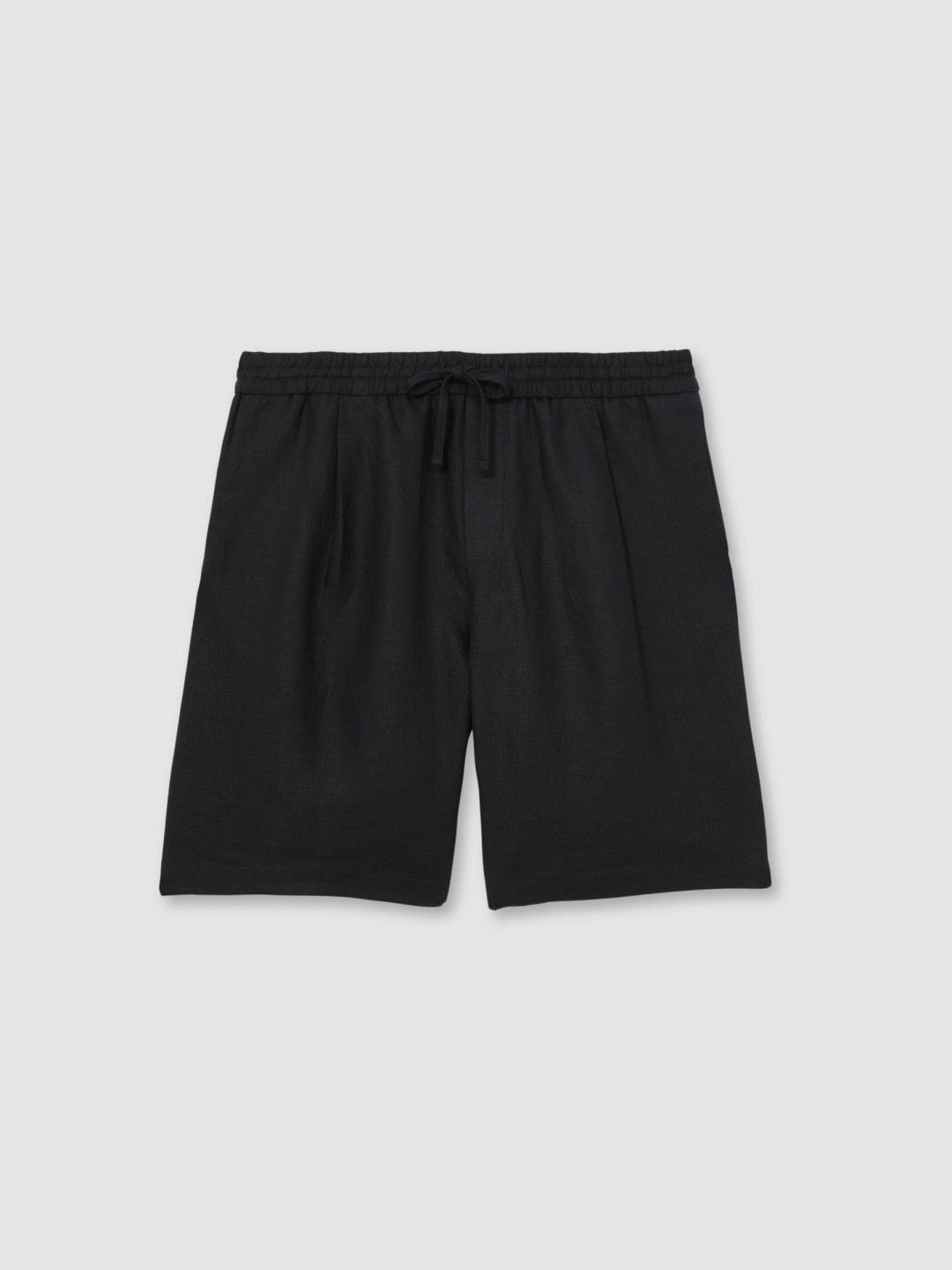 Reiss Linen Drawstring Shorts in Navy