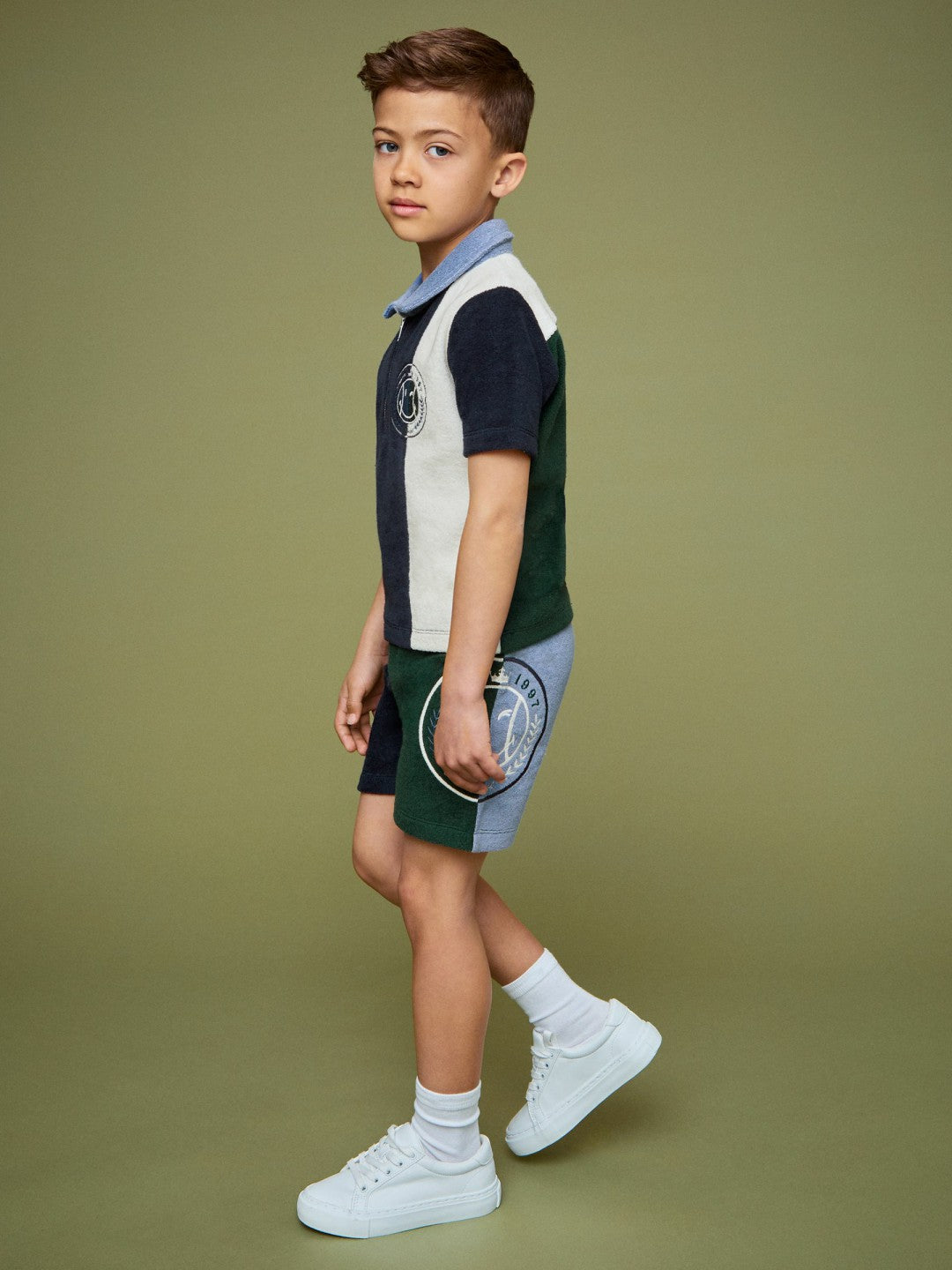 Reiss 9-13 yrs SmileyWorld Towelling Shorts in Blue