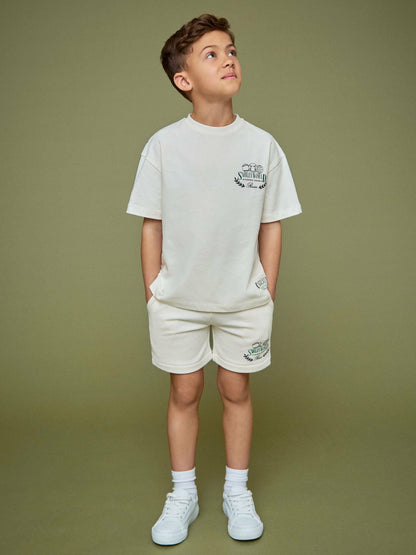 Reiss 3-9 yrs SmileyWorld Oversize T-Shirt in White