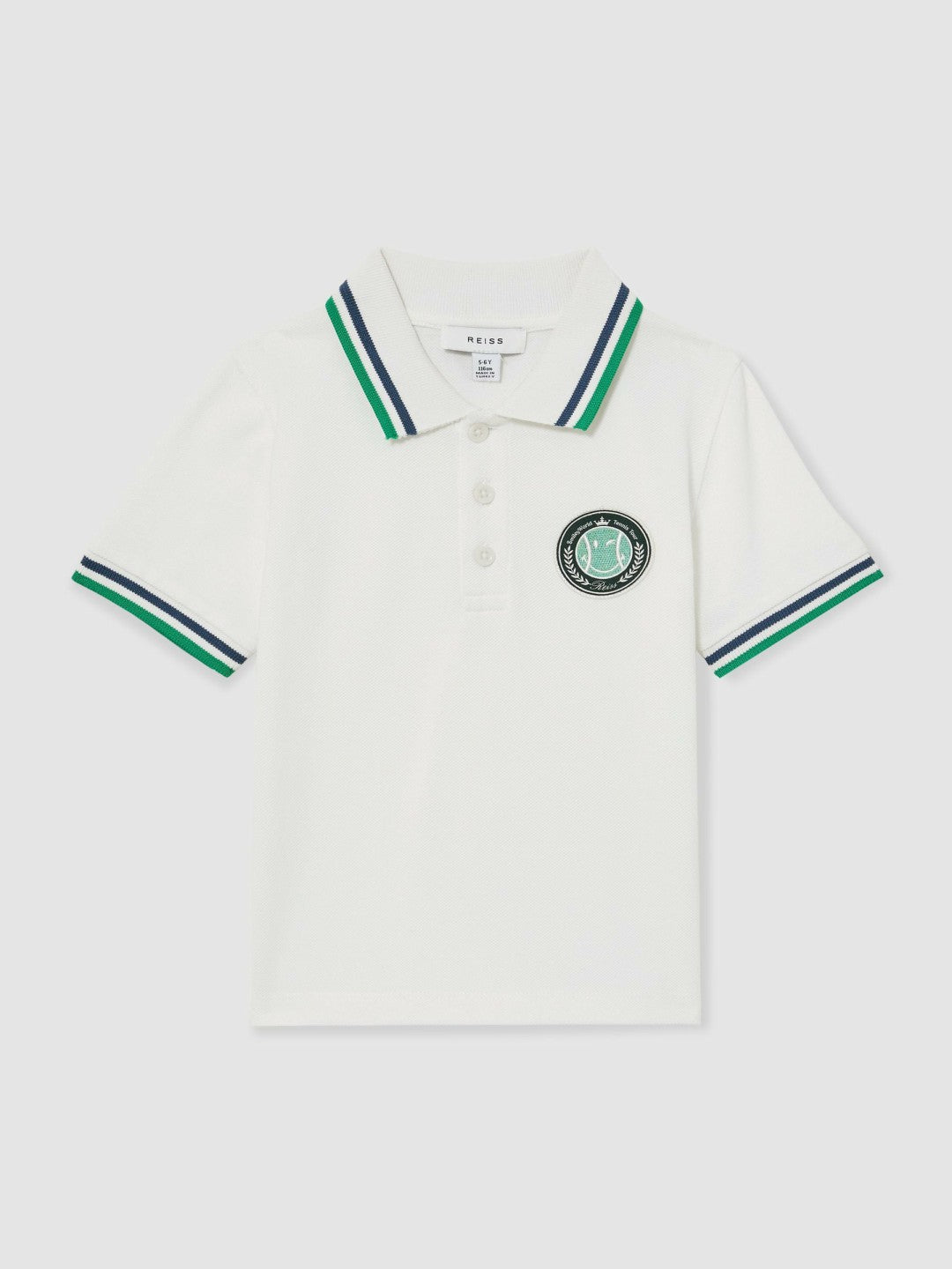 Reiss 9-13 yrs SmileyWorld Piqué Polo Shirt in White