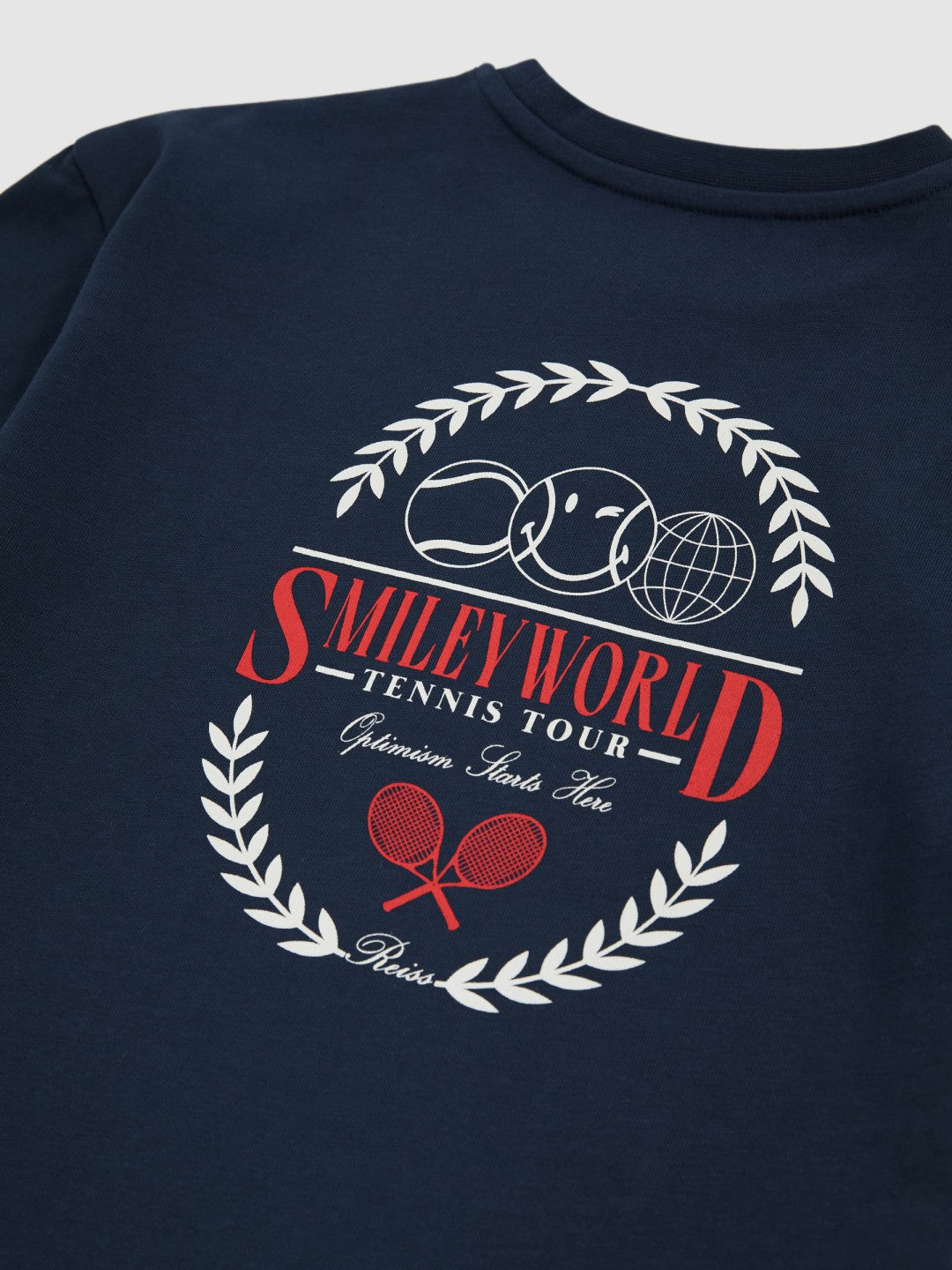 Reiss 13-14 yrs SmileyWorld Oversize T-Shirt in Navy