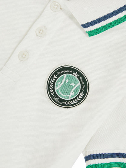 Reiss 13-14 yrs SmileyWorld Piqué Polo Shirt in White