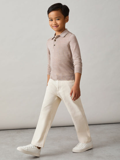 Reiss 9-13 yrs Relaxed-Fit Jeans in Off White