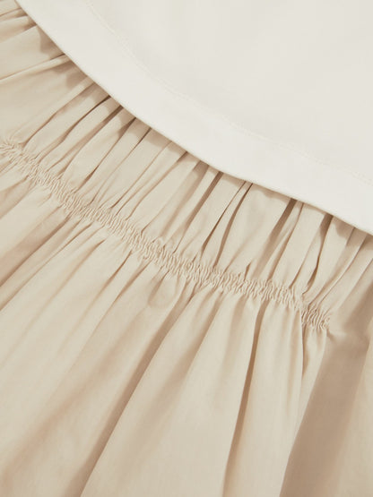 Reiss 9-13 yrs Cotton Layered Sleeveless Midi Dress in Neutral