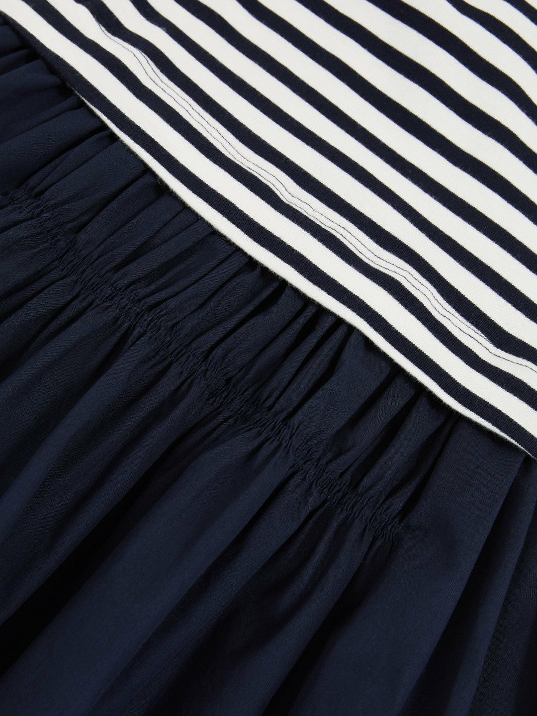 Reiss 3-9 yrs Cotton Layered Sleeveless Midi Dress in Navy