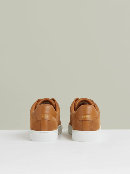 Reiss Suede Slip-On Elasticated Trainers in Tan Brown