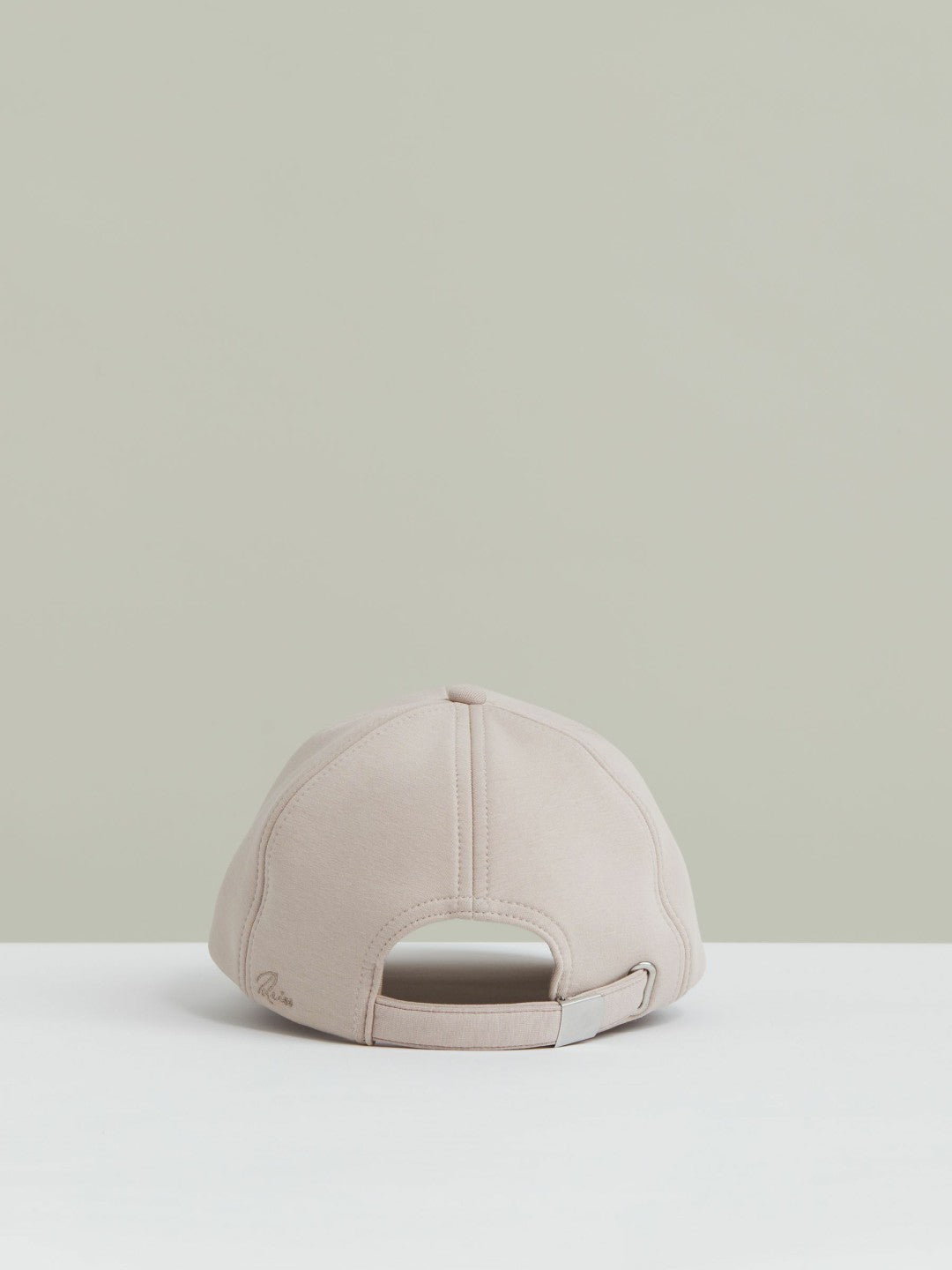Reiss Jersey Logo-Embroidered Baseball Cap in Light Camel