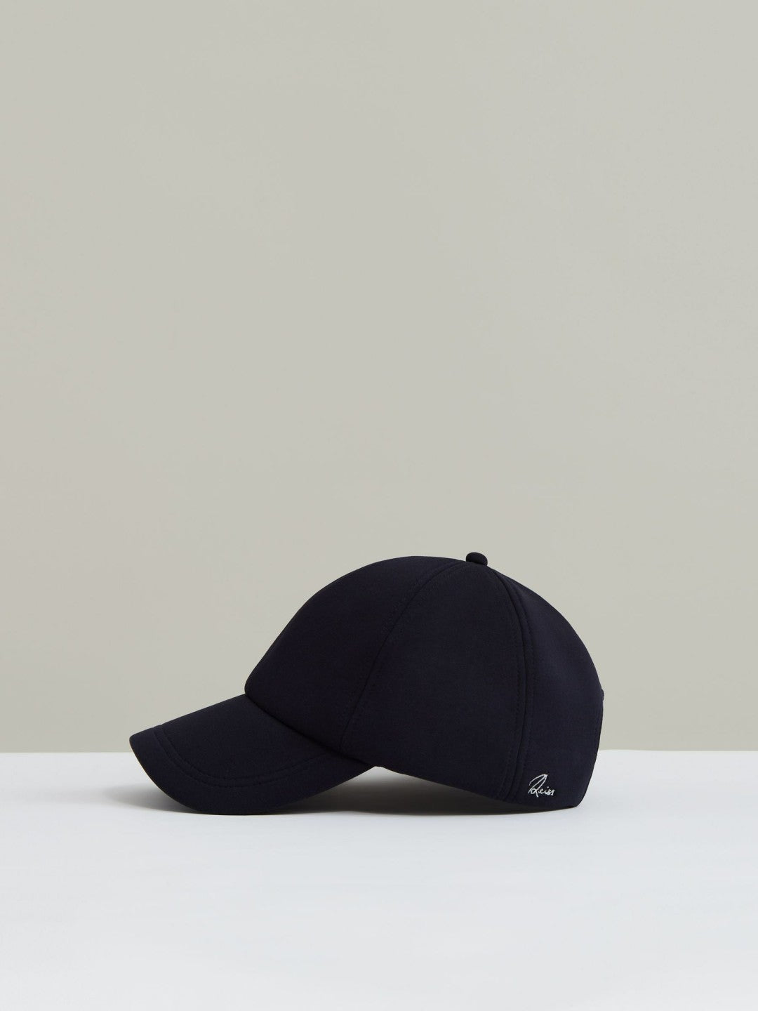 Reiss Jersey Logo-Embroidered Baseball Cap in Navy