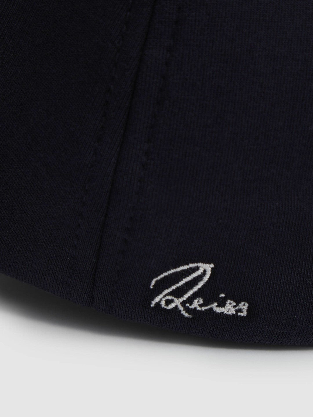 Reiss Jersey Logo-Embroidered Baseball Cap in Navy