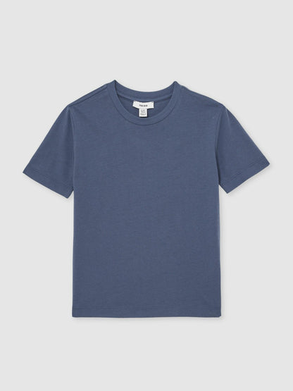 Reiss 3-9 yrs Crew Neck T-Shirt in Ocean Blue