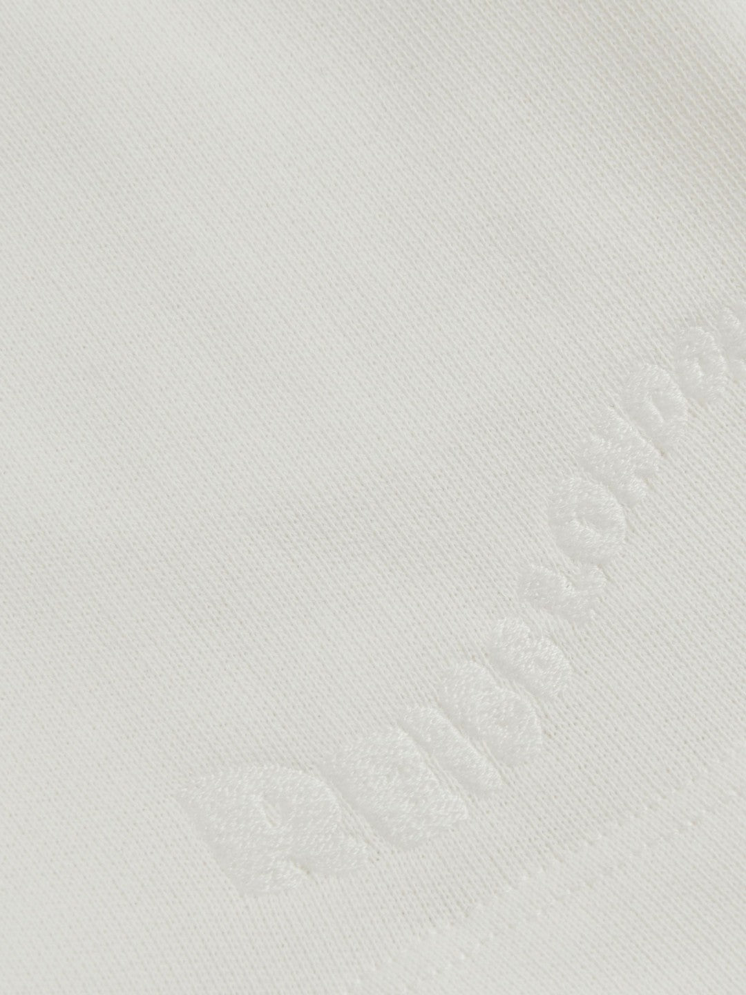 Reiss 9-13 yrs Cotton Brand-Embroidered Shorts in Off White