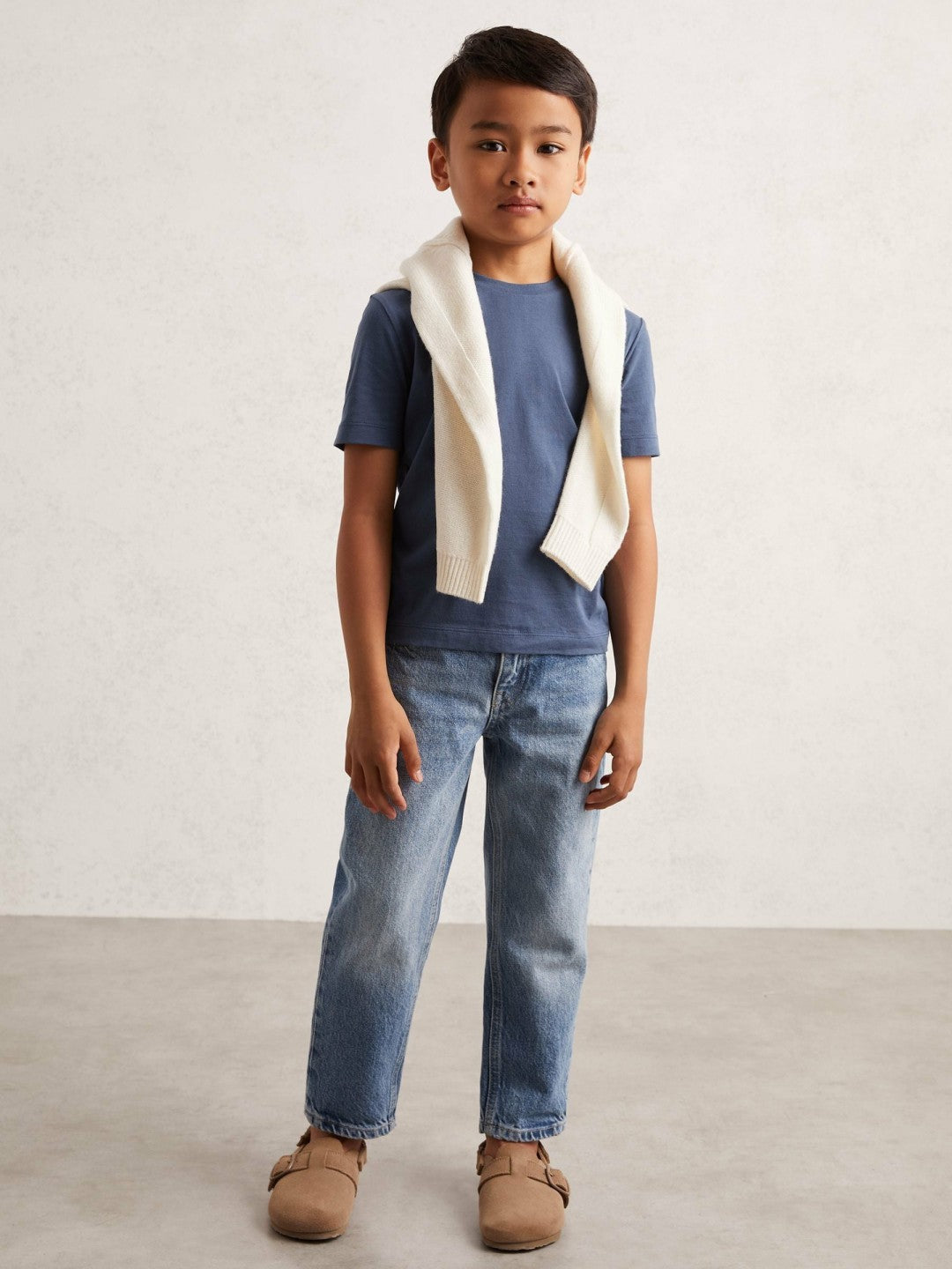 Reiss 9-13 yrs Crew Neck T-Shirt in Ocean Blue