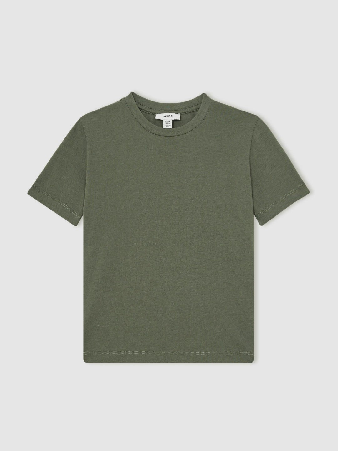 Reiss 9-13 yrs Crew Neck T-Shirt in Dark Sage