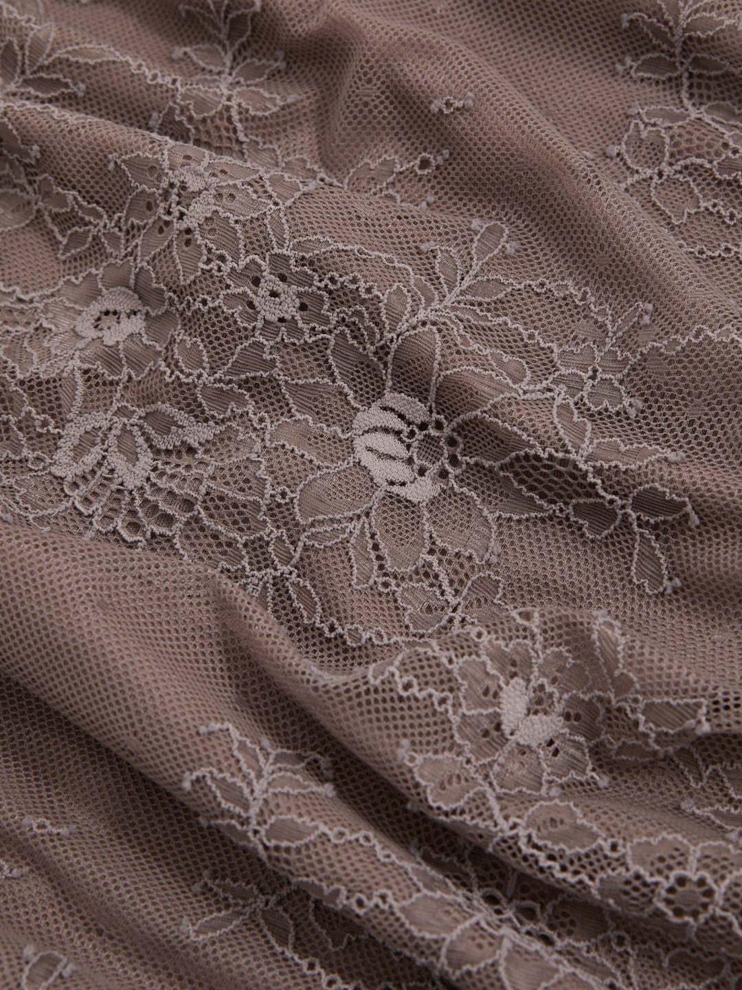 Reiss Lace Pencil Skirt in Taupe Brown