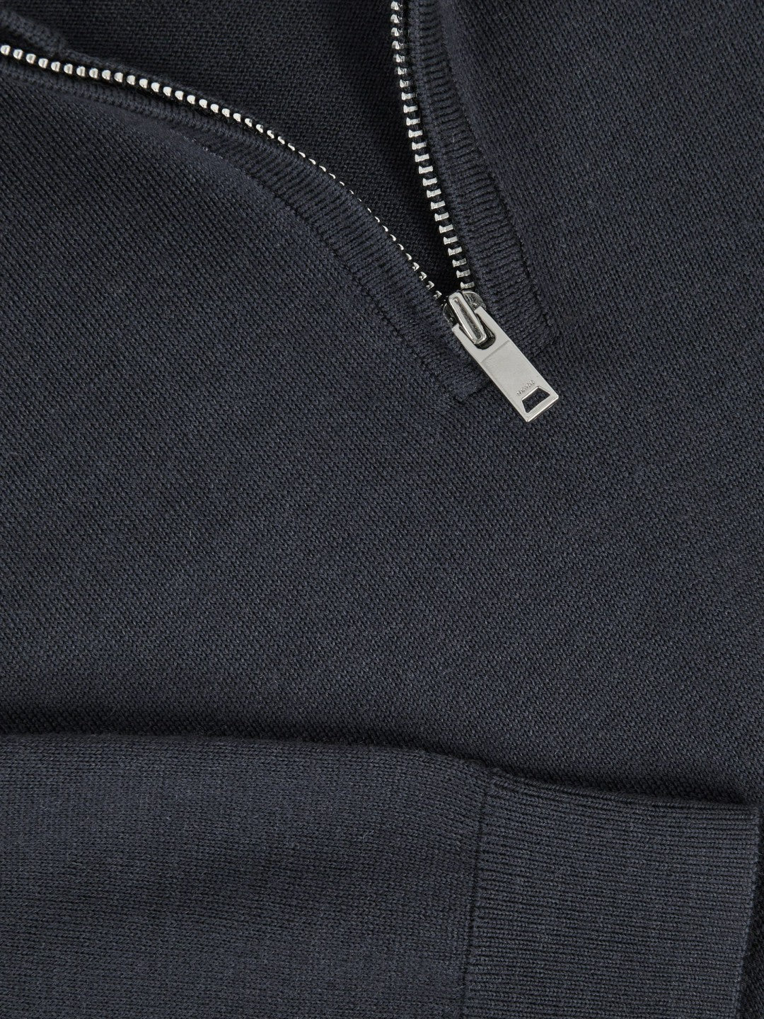Reiss 9-13 yrs Merino Wool Half-Zip Funnel Neck Jumper in Midnight Navy