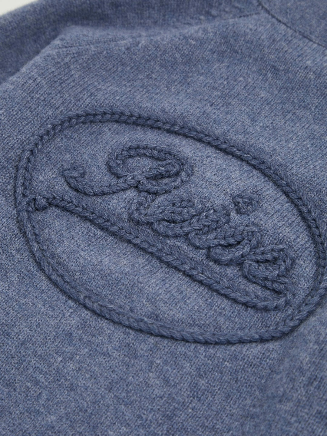 Reiss 13-14 yrs Wool Embroidered-Logo Cardigan in Dark Airforce Blue