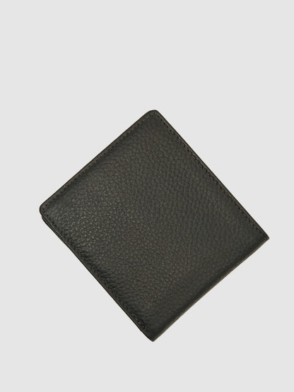 Reiss Grained Leather Wallet in Chocolate