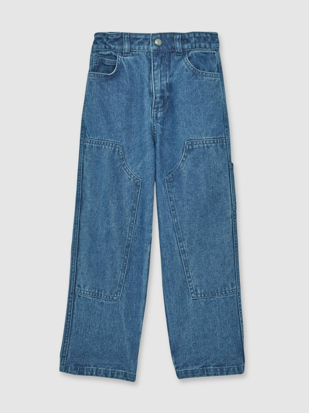 Reiss 13-14 yrs Straight-Leg Carpenter Jeans in Mid Blue