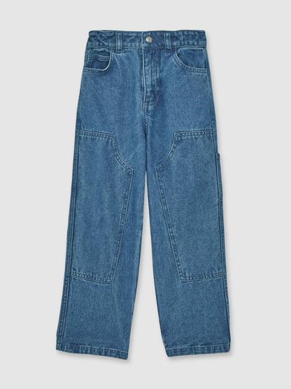 Reiss 13-14 yrs Straight-Leg Carpenter Jeans in Mid Blue