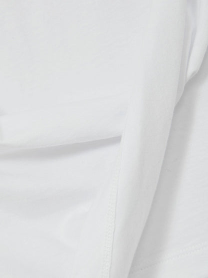 Reiss Cotton Drape T-Shirt in White