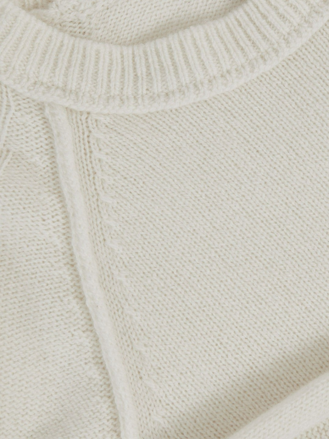 Reiss 9-13 yrs Wool-Cashmere Reverse-Seam Jumper in Off White