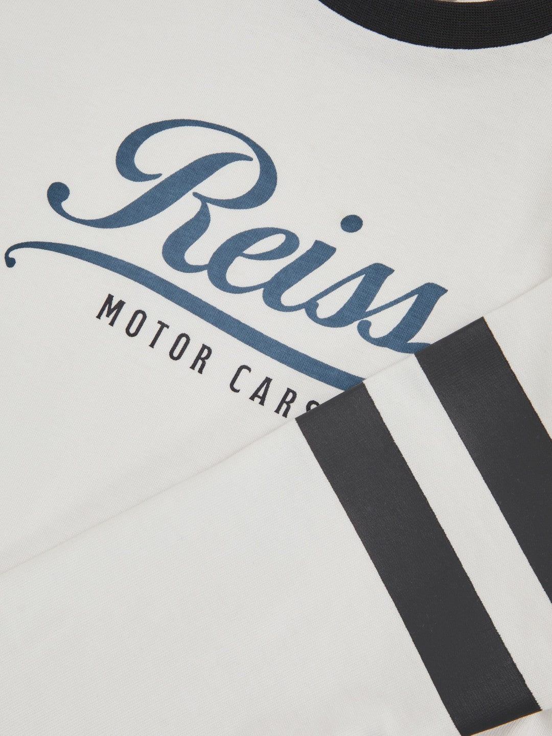 Reiss 3-9 yrs Cotton Motor Cars Logo T-Shirt in White/Blue