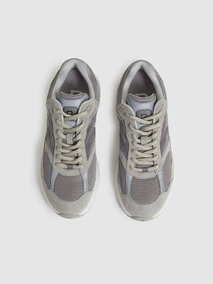 Reiss Panelled Running Trainers in Grey