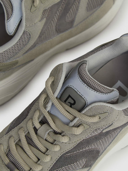 Reiss Panelled Running Trainers in Grey
