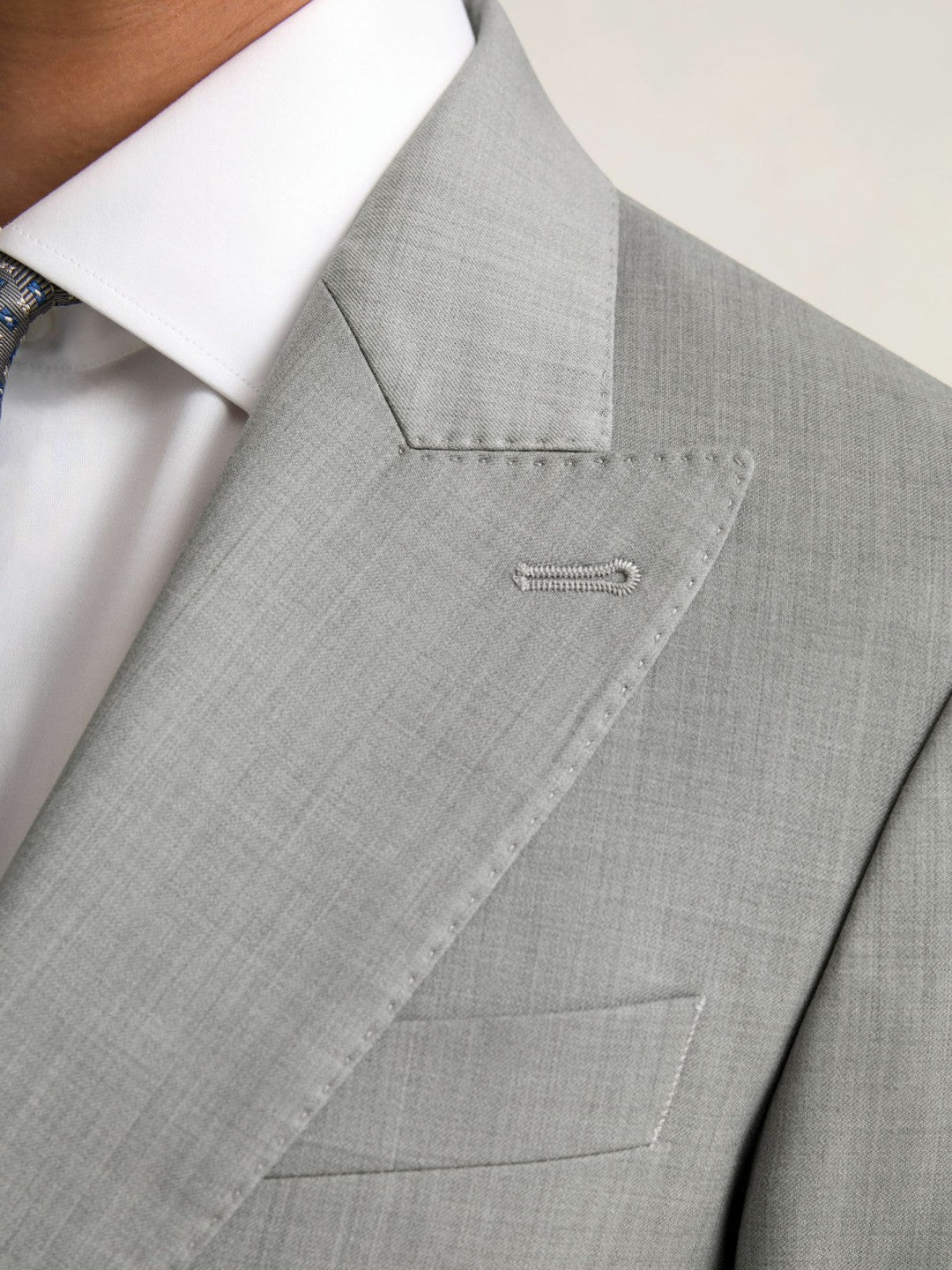 Reiss Slim-Fit Wool Single Breasted Suit Blazer in Mid Grey